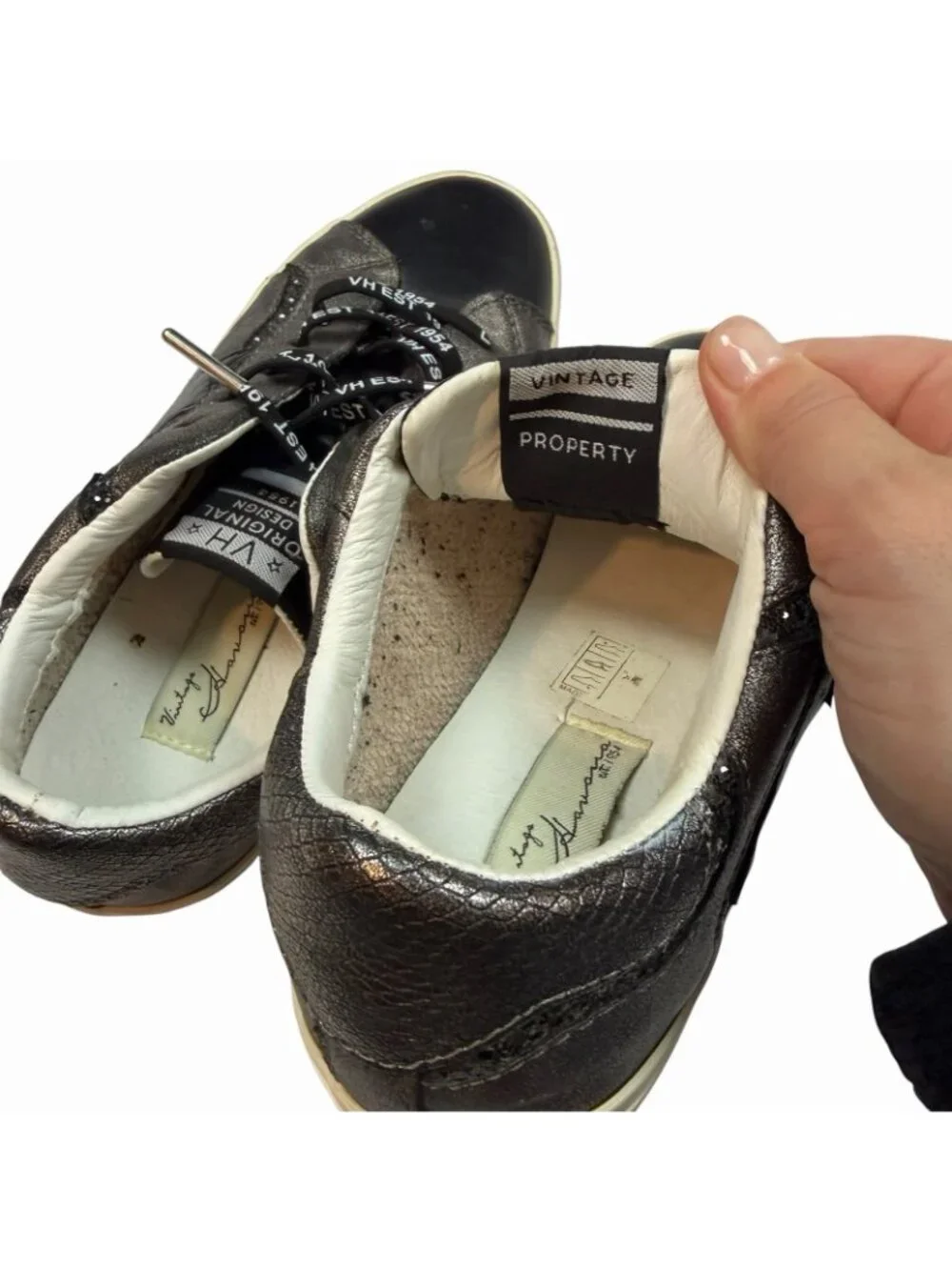 Vintage Havana Sneakers Size 7 Distressed Retro Trainers Shoes Sparkle
